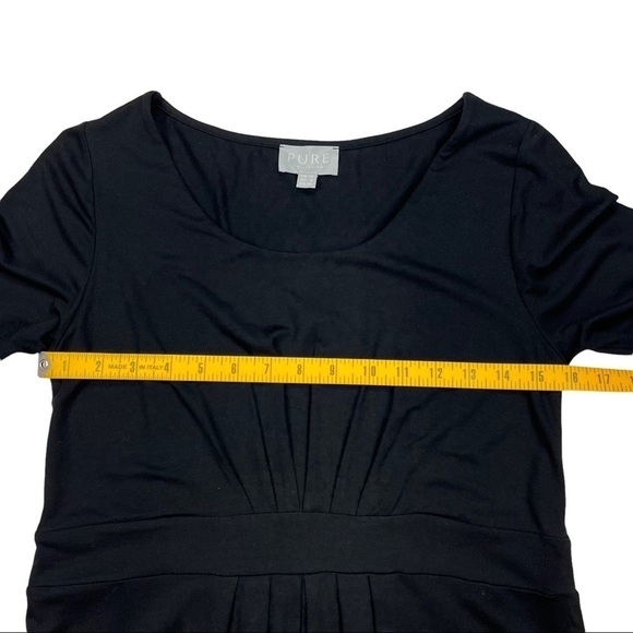 Pure Collection Black MIDI Long Sleeve Dress Size 6 - Picture 4 of 8